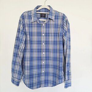 Abercrombie & Fitch Button Down Shirt Mens Muscle Plaid Skater Small
